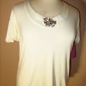 🆕 Marina Rinaldi Plus Size Knit Off-White Top